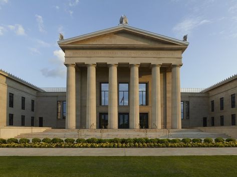 Federal Architecture, Government Architecture, Neo Classical Architecture, Greek Revival Architecture, Brutalist Buildings, Revival Architecture, Neoclassical Architecture, Mountain Laurel, Roman Architecture