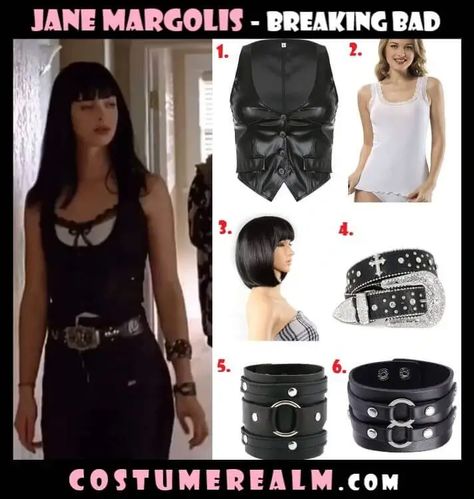 Dress Like Jane Margolis Jane Outfit Breaking Bad, Jesse And Jane Outfits, Jane Margolis Halloween Costume, Jane Breaking Bad Outfit Halloween, Jane Margolis Costume, Jessie And Jane Breaking Bad Costume, Jane Breaking Bad Costume, Jesse And Jane Costume, Jane Breaking Bad Outfit