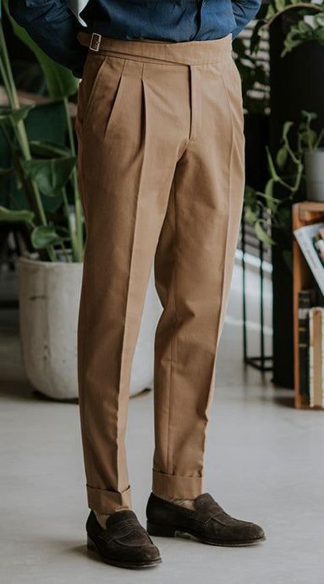 Upgrade your style with these timeless Gurkha trousers, featuring a high-waisted fit, double pleats, and adjustable side buckles for a refined and comfortable look. Made from premium fabric, these tapered-leg pants are perfect for formal events, business wear, or smart-casual outings. Features: ✔ High-waisted with side adjusters - no belt needed ✔ Double pleats for a classic, structured fit ✔ Tapered-leg design for a sleek look ✔ Versatile - pairs well with shirts, blazers, or casual wear ✔ Available in multiple colors & sizes 📌 Important Notes: 📦 Shipping & Customs: Buyers are responsible for any import duties or taxes. 🎨 Color Disclaimer: Due to screen variations, actual colors may differ slightly. 🔄 Returns & Exchanges: Custom-made items are non-refundable, except for defects. 👉 Or Gurkha Trousers Men, High Rise Trousers Men, Ghurka Pants Men, Cotton Trousers For Men, Men Trousers Style, Gurkha Pants Men, High Waisted Trousers Men, Gurkha Pants Men Outfit, Men’s Trousers