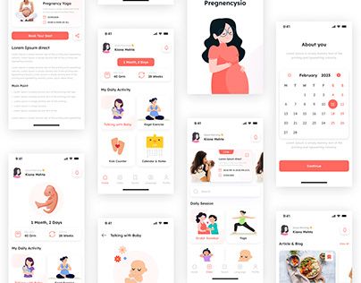 Pregnant App, Pregnancy Tracking, Pregnancy Tracker, Journal App, Pregnancy Apps, Pregnancy Journal, Tracking App, App Interface, Mobile App Ui