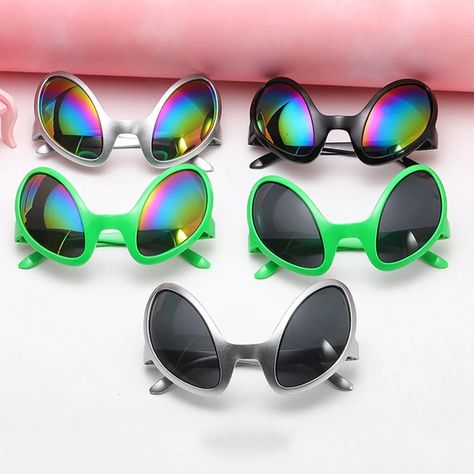 Alien Glasses, Hiking Sunglasses, Alien Party, Funny Sunglasses, Holiday Party Kids, Funny Alien, Alien Costume, Funny Glasses, Aliens Funny