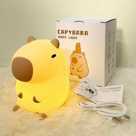 Lnurivy Capybara Night Lights, Silicone Capybara Animal Lamp, Nursery LED Night Lamp,Touch Control Lamp, Silicone Night Light with Timing Function for Home Bedroom Living Room Decor - Amazon.com Capybara Bedroom, Night Nursery, Apartment Shopping, Cute Lamp, Lamp Nursery, Aesthetic Items, Animal Night Light, Animal Lamp, Led Night Lamp