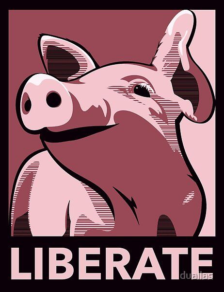 Vegan Activism Art, Vegan Wallpaper, Pig Poster, Liberation Art, Activism Art, Activist Art, Vegan Art, Vegan Design, Animal Activist