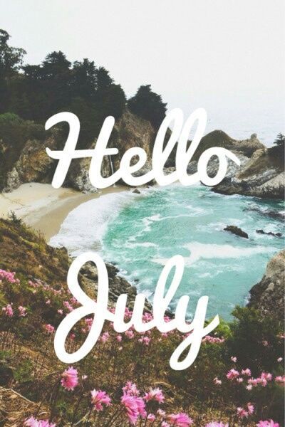 Hello July Hello July Images, Aesthetic Spring Wallpaper, Month Wallpaper, Wallpaper April, April Aesthetic, April Wallpaper, July Wallpaper, Neuer Monat, Welcome July