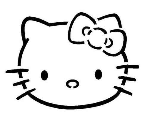 Hello Kitty by Katie B. | 49 Free Templates For the Coolest Jack-O'Lantern on the Block | POPSUGAR Tech Cat Pumpkin Stencil, Stencils Ideas, Kitty Pumpkin, Pumpkin Stencils Free, Halloween Pumpkin Stencils, Hello Kitty Pumpkin, Lantern Template, Halloween Stencils, Pumpkin Template