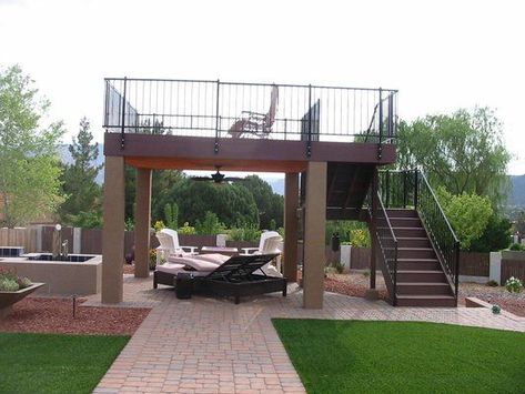 Paver Patio Ideas, Freestanding Deck, Wisteria Pergola, Ideas Terraza, White Pergola, Pergola Swing, Backyard Gazebo, Backyard Pavilion, Deck With Pergola