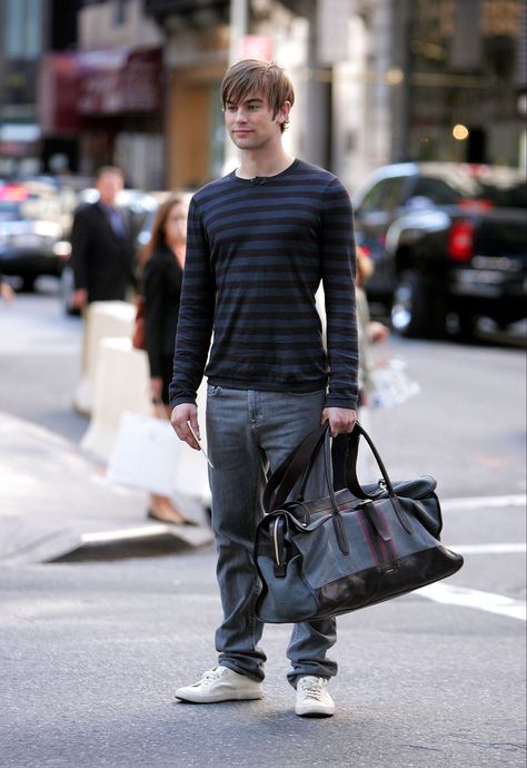 september 18, 2008 nyc 2008 Mens Fashion, Nate Gossip Girl, Chase Crawford, Nate Archibald, Jess Mariano, Chace Crawford, Im Falling In Love, Hottest Guy Ever, Wardrobe Style