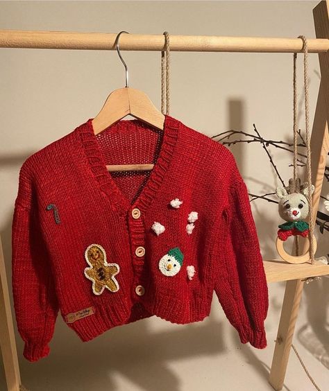 Attractive Christmas Crochet Sweater Design Ideas 2023 Christmas Crochet Sweater, Sweater Design Ideas, Crochet A Christmas Tree, Christmas Sweater Outfits, Crochet Sweater Design, Christmas Sweater Dress, Crochet Baby Sweaters, Baby Cardigan Pattern, Baby Sweater Patterns