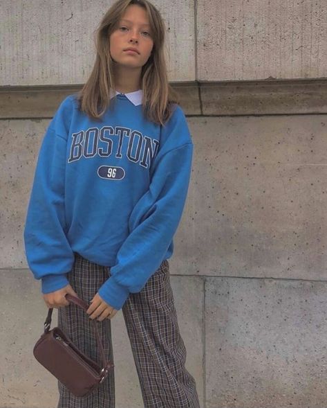 Crew Neck Over Collared Shirt, Boston Sweatshirt Outfit, Pullover With Collared Shirt, Crew Neck Sweatshirt With Collar Shirt, Crew Neck With Collard Shirt, Collared Sweatshirt Outfit, Crew Neck And Collared Shirt, Sweatshirt Over Collared Shirt, Crewneck With Collared Shirt Outfit