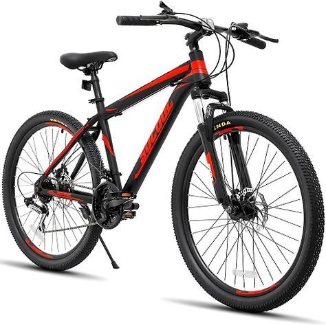 Bikers wish to Buy SoCool 26-inch #HybridBikes Suspension #MountainBikes with Disc Brake because it is amazing. The price of SoCool 26-inch Hybrid Suspension Mountain Bikes is $230. SoCool 26-inch #Bikes has rear #derailleurs, Shimano trigger #shifters provides gear for climbing, coasting, 7 rear derailleurs and 3 front provides 21 gear. Adjustable Handlebar and Comfortable #Saddle of #SoCool #FullSuspensionBikes #MountainBikes allow easily change your position while Mountain riding. Full Suspension Mtb, Hybrid Bicycle, Full Suspension Mountain Bike, Mountain Bike Frames, Speed Bicycle, Hybrid Bike, Mountain Bicycle, City Bike, Mountain Bikes