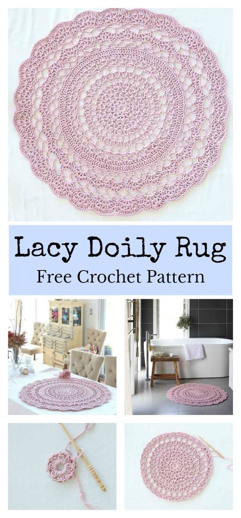 Crochet Rug Patterns Free, Crochet Doily Rug, Doily Rug, Crochet Carpet, Crochet Rug Patterns, Crochet Mandala Pattern, Crochet Home Decor, Crochet Doily Patterns, Crochet Dress Pattern