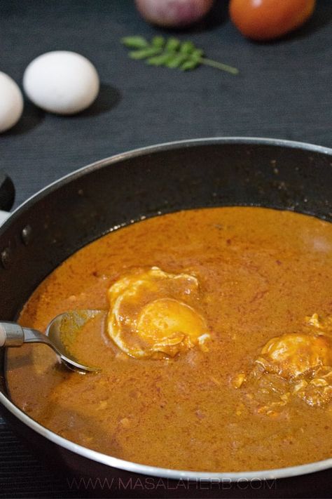 Egg Recipes Indian, Egg Curry Recipe, Coconut Recipe, Egg Masala, Easy Egg Recipes, Goan Recipes, Egg Curry, Curry Recipes Indian, Masala Recipe