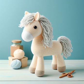 Free Crochet Horse Amigurumi Pattern Free Horse Crochet Pattern, Crochet Horse Pattern Free, Horse Crochet Pattern Free, Unicorn Crochet Pattern Free, Horse Crochet Pattern, Crochet Unicorn Pattern Free, Amigurumi Horse, Horse Crochet, Crochet Pony