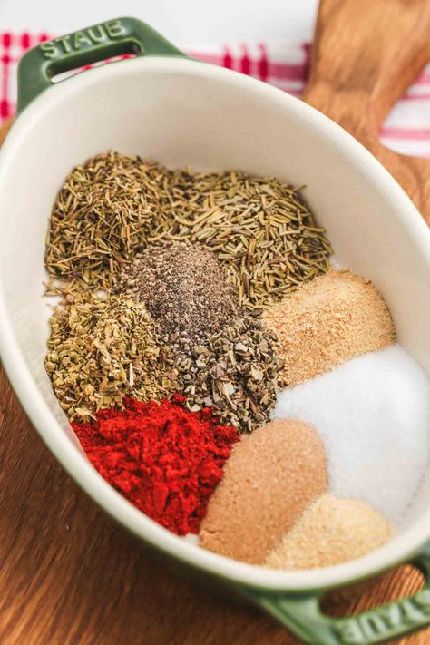 Dry Brined Turkey With Herb Butter, Spices For Roasted Turkey, Traditional Turkey Seasoning, Turkey Seasoning Rub Butter, Best Dry Rub For Turkey, Turkey Rub For Deep Frying, Turkey Breast Seasoning Rub Thanksgiving, Mccormick Turkey Rub, Easy Turkey Seasoning Rub