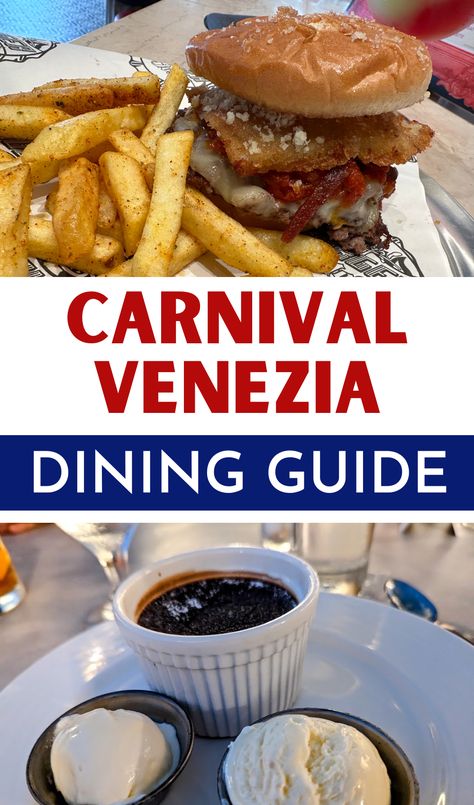 Carnival Venezia. Carnival Venezia cruise ship. Carnival Venezia Dining Guide. Carnival Venezia Cruise, Carnival Cruise Menu 2023, Carnival Venezia, Camp Carnival, Carnival Celebration Cruise Ship, Carnival Vista Cruise Ship, Carnival Venezia Ship, Carnival Cruise Tips, Carnival Legend