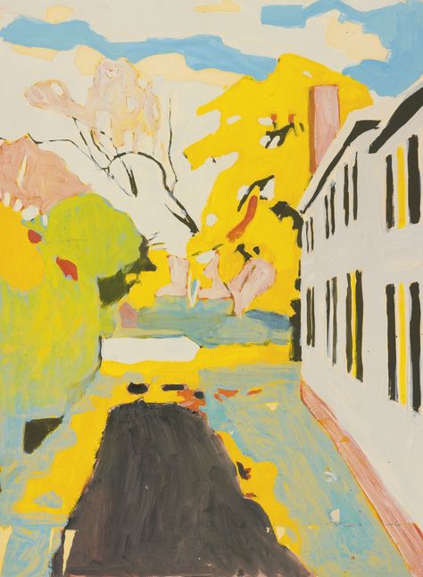 Fairfield Porter | Lot | Sotheby's Fairfield Porter, Art Plastique, Driveway, American Artists, 그림 그리기, Painting Inspiration, Landscape Art, Art History, Painting & Drawing