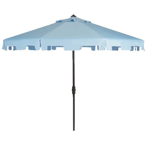 Light Blue Umbrella with Stand – Ooh! Events Design Center White Umbrella, Blue Umbrella, Blue And White Fabric, Benjamin Moore Colors, Market Umbrella, Outdoor Umbrella, Patio Umbrellas, Pool Deck, Aluminum Frame