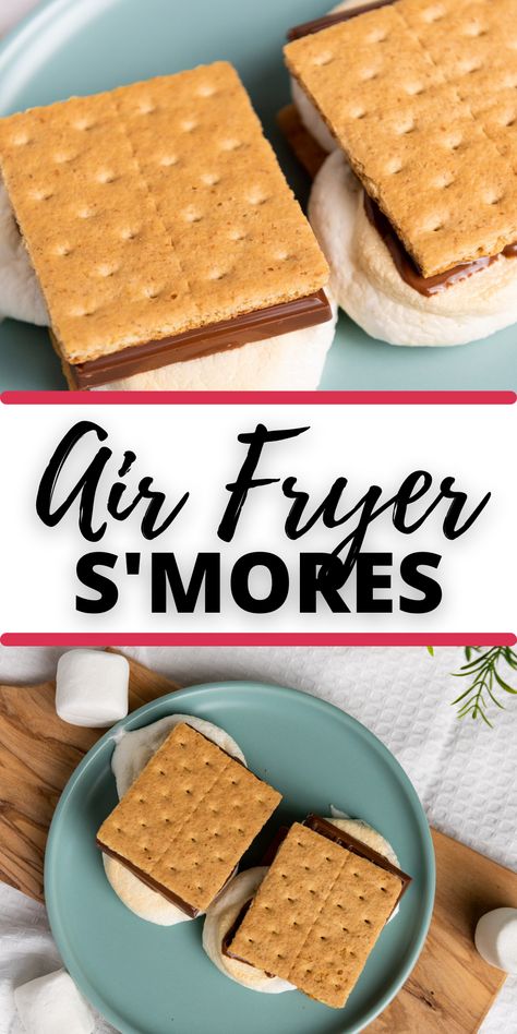 Air Fryer Smores, Easy Smores, Chocolate Smores, Roast Marshmallows, Smore Recipes, Air Fryer Fish, Love S, Marshmallow Fluff, S'mores