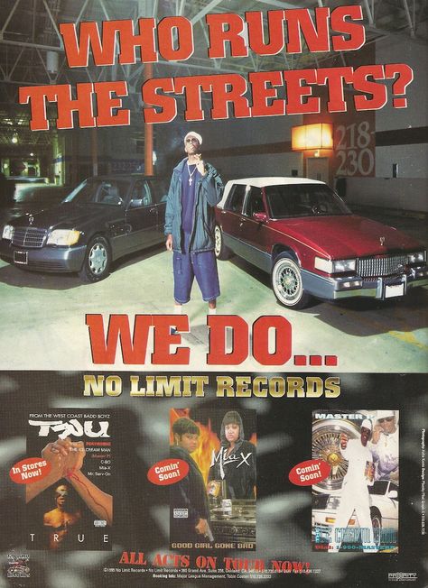 Master P vintage No Limit '95 90s Black Culture, 90s Black Culture Aesthetic, Black Culture Aesthetic, No Limit Records, Letter Writing Format, Advertisement Examples, Energy Logo Design, Rap City, Music Lifestyle