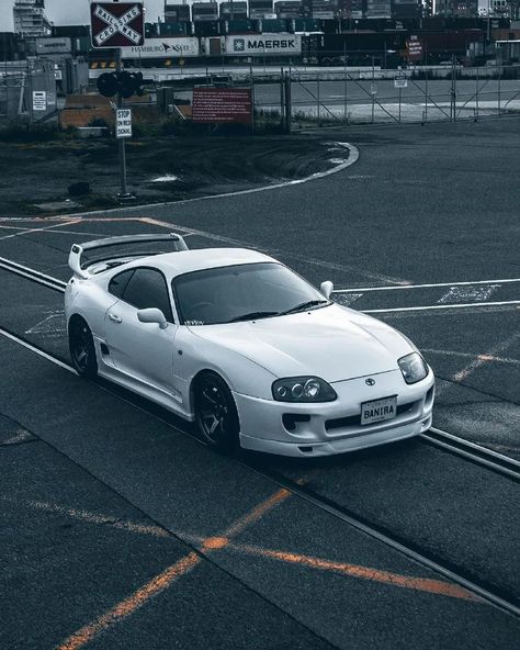 White Toyota Supra, White Supra, Raw Aesthetic, Wallpapers Cars, Car Sport, Supra Mk4, Toyota Supra Mk4, Logo Design Art, Import Cars