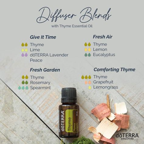 Are you slowing down as we move towards the end of the year? Pick an energizing diffuser blend with Thyme to uplift and focus on those slow days! 😉 #essentialoils #Thyme Thyme Diffuser Blend, Thyme Essential Oil Diffuser Blends, Thyme Essential Oil Blends, Energizing Diffuser Blends, Diffuser Blends Young Living, Eo Blends, Slow Days, Doterra Diffuser, Doterra Diffuser Blends