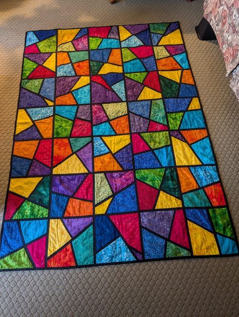 Mosaic Quilt, Stained Glass, Mosaic, Quilting, Stain, Glass