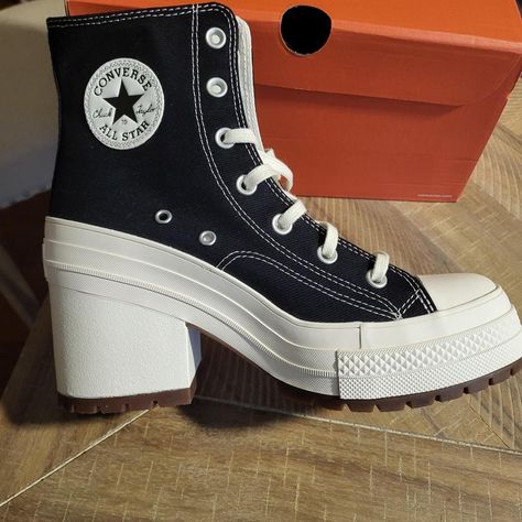 Chuck 70 De Luxe Heel, Chuck 70, Converse All Star, Top Shoes, All Star, High Tops, Converse, Heels, Quick Saves