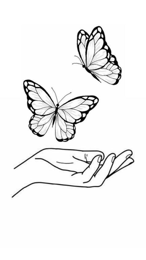 Butterfly Drawing Outline, Optical Illusion Tattoo, Line Art Images, Insect Tattoo, Pencil Sketch Images, Canvas Painting Tutorials, Hand Painted Mugs, Beauty Art Drawings, Desenho Tattoo