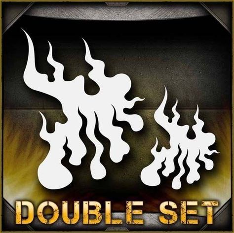 "Flames 4" Airbrush Stencil Template Airsick Airbrush Templates, Stencils Printables Templates, Stencil Patterns Templates, Evil Skull Tattoo, Airbrush Stencils, Face Painting Stencils, Airbrush Supplies, Free Stencils Printables, Evil Skull