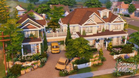 Sims 4 Family House, Sims 4 Modern House, Sims 4 Challenges, Sims 4 Family, Sims 4 House Plans, Sims 4 House Building, Sims 4 Cc Folder, Sims Ideas, Sims 4 House Design