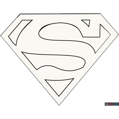 Free printable Superman Logo coloring page. Great for kids who love coloring! Superman Logo Drawing, Superman Coloring Pages, Superman Drawing, Logo Superman, Superhero Superman, Superhero Coloring Pages, Easy Drawing Guides, Superhero Coloring, Drawing Guides