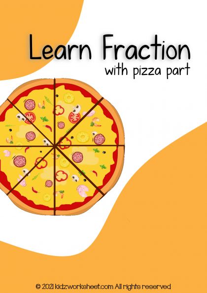 Learn fraction with pizza Pizza Fractions Printable Free, Introducing Fractions, Pizza Fractions, Teaching Fractions, Equivalent Fractions, Dramatic Play Centers, Online Study, Play Centre, Math Class