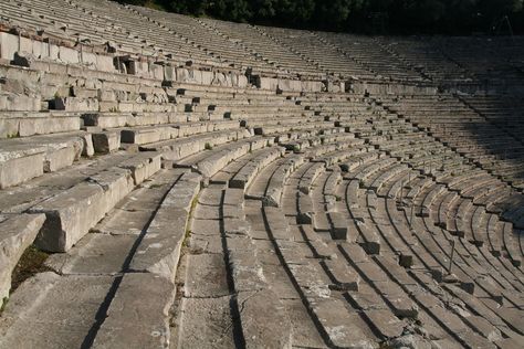 https://flic.kr/p/6ayHia | The Great Theatre of Epidaurus, 4th century BC 3/13/09 #architecture #ancient #greece | According to Pausanias, the ancient theatre was constructed by the architect Polykleitos the Younger.  It is considered to be the most perfect ancient Greek theatre with regard to acoustics and aesthetics. (Wikipedia) Ancient Greek Theatre Aesthetic, Ancient Theatre Aesthetic, Greek Theatre Aesthetic, Pjo Bts, Dionysus Aesthetic, Latin Club, Ancient Greece Aesthetic, Ancient Theatre, Greek Aesthetic