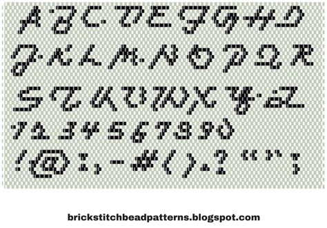 Julie Anne Printable Alphabet Pattern Full Pattern Brick Stitch Letters Free Pattern, Stitch Bead Pattern, Brick Stitch Beading, Beaded Letters, Alphabet Patterns, Chore Charts, Seed Bead Pattern, Beads Craft, Printable Alphabet