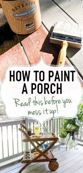 How to paint a porch - Deeply Southern Home Porch Floors, Front Porch Stairs, Painted Porch Floors, Painted Porch, Front Porch Railings, Floor Paint Colors, Porch Stairs, Porch Wood, Solid Stain