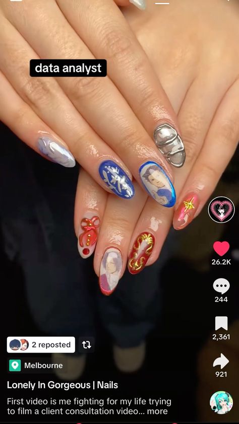 Ace Attorney Tattoo, Ace Attorney, Nail Ideas, Nail Designs, Tattoos, Nails, Pins