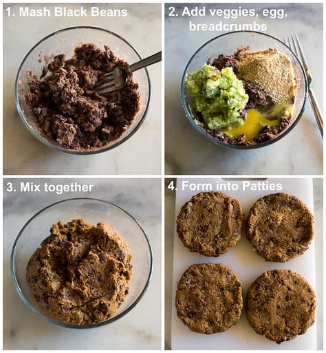 The Best Black Bean Burger - Tastes Better From Scratch Bean Burgers, Black Bean Burger, Black Bean Patties, Black Bean Burger Recipe, Easy Burger Recipe, Black Bean Veggie Burger, Healthy Burger, Black Bean Recipes, Veggie Burgers Recipe