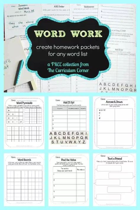 No Prep Word Work Activities, Word Work Centers, Grade Spelling, Word Work Activities, Classroom Teacher, Phonics Words, Spelling Activities, 3rd Grade Reading, Literacy Stations