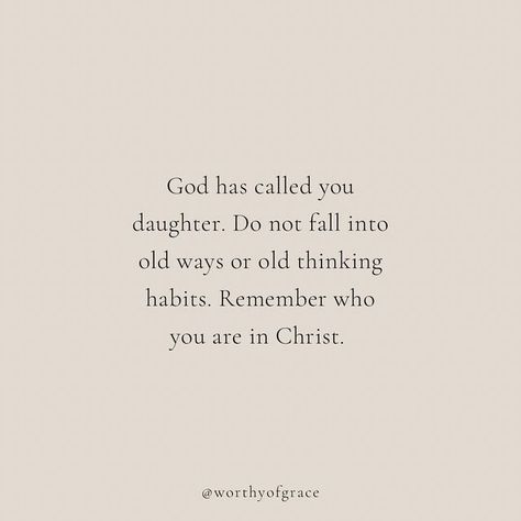 Worthy of Grace Ministries on Instagram: "You are a daughter of God! Being a daughter of Christ means you have a forever Father in heaven. Your Father is for you not against you. Being a daughter of God means that you have the greatest love one could ever provide. Tag you friends below to remind them of this truth!! 👯‍♀️👯‍♀️ 📝 @alexandraa.stewart <••• follow!" God's Daughter Quotes, Jesus Daughter Quotes, Bible Verses For Dads And Daughters, God Cares For You, Daughter Of God Art, Gods Daughter Quotes Faith, Daughter Of God Tattoo, God And His Daughter, Daughter Of God Aesthetic