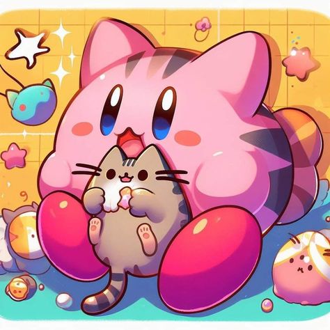 Kirby Art Nintendo, Kirby Pokemon, Tracing Art, Kirby Character, Kirby Art, Hero Poster, Nintendo Art, Cute Animal Drawings Kawaii, Dark Art Drawings