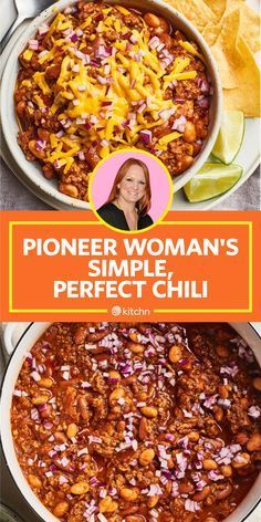 Pioneer Woman Chilli, Chili Recipe Pioneer Woman, Pioneer Woman Chili, Chili Recipe Video, Pioneer Woman Recipes Dinner, Healthy Chili Recipe Turkey, The Pioneer Woman Recipes, Chili Recipe Stovetop, Turkey Chili Healthy