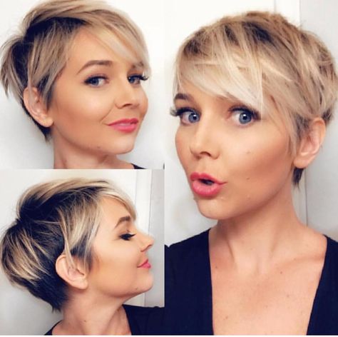 Chic Short Hair, Short Hairstyles Fine, Shadow Root, Latest Short Hairstyles, Long Pixie, Short Pixie Haircuts, Short Haircut, Trending Hairstyles, Hair Tips