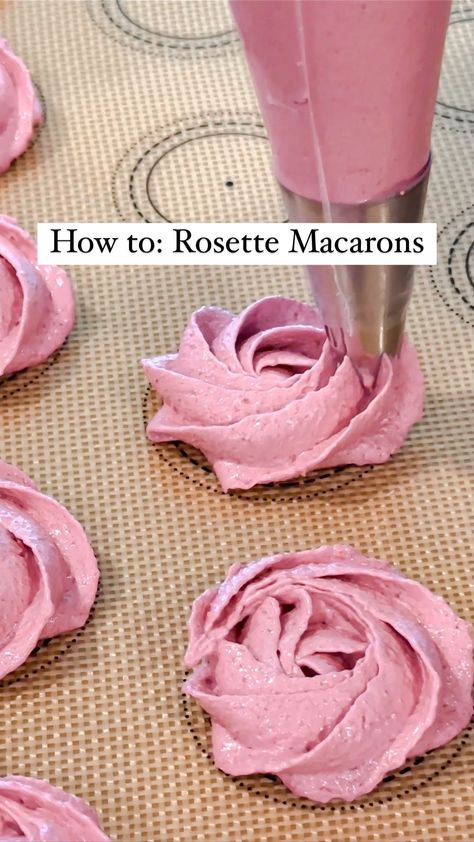 Sadie | French Macaron Recipes + Tips (@the.happy.mac) • Instagram photos and videos Rosette Macarons, Fancy Macarons, Macaron Filling Recipe, Valentines Macarons, Open Star Piping Tip, Apple Macarons, Flower Macarons, French Macarons Flavors, Star Piping Tip