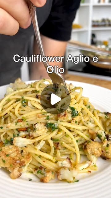 Nico Pallotta on Instagram: "Garlic Cauliflower Pasta

Our cauliflower pasta is everything you want for a delicious and easy everyday dinner.

Roasted cauliflower florets are topped with a delicious garlic and olive oil sauce, plenty of fresh parsley, lemon zest, and toasted pine nuts.

GET RECIPES IN YOUR INBOX - sign up for our newsletter with the LINK IN BIO

⭐️ Ingredients
FOR THE ROASTED CAULIFLOWER
1 large cauliflower head (about 2½ pounds or 1.2 kg)
½ tablespoon extra virgin olive oil
½ teaspoon salt

FOR THE PASTA
1 pound spaghetti or your favorite pasta shape
1 gallon water to boil the pasta
2 tablespoons salt to season the pasta water

FOR THE PASTA SAUCE
¼ cup extra virgin olive oil
3 cloves garlic minced
½ teaspoon red pepper flakes
½ teaspoon salt
2 handfuls flat-leaf parsley Cauliflower Pasta Recipes, Olive Oil Sauce, Garlic Cauliflower, Cauliflower Pasta, Garlic And Olive Oil, Vegan Thanksgiving Recipes, Pasta Water, Toasted Pine Nuts, Vegetarian Pasta