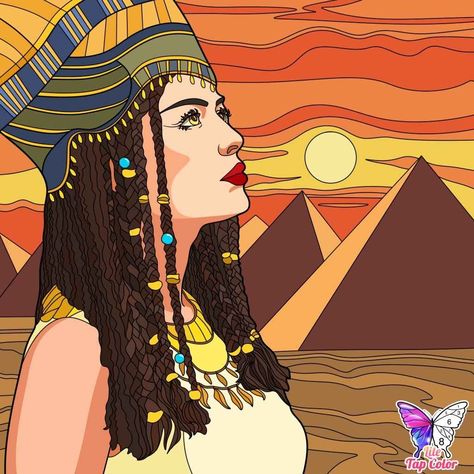 Egyptian Drawings, Egyptian Goddess Art, Color Pencil Illustration, Fashion Illustration Collage, Exo Art, Pop Art Drawing, Abstract Face Art, Illumination Art, Beautiful Art Paintings