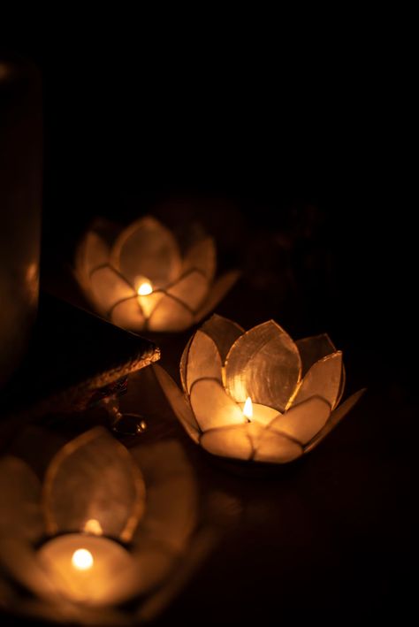 three lighted yellow tealights photo – Free Image on Unsplash Candle Light Aesthetic, Candlelight Aesthetic, Beautiful Lanterns, Lotus Light, Flag Maker, Calming Aesthetic, Lotus Flower Pictures, Candle Picture, Candle Images