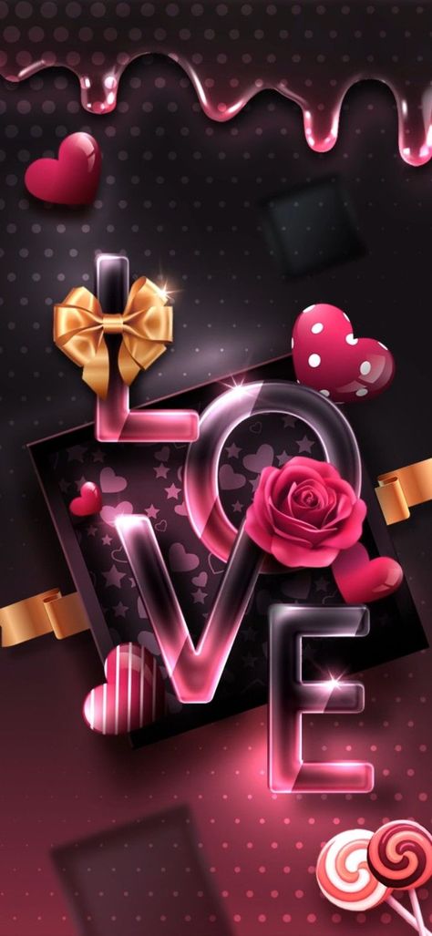 Valentine's Day Wallpaper, Valentines Wallpaper Iphone, Love Wallpaper Download, Happy Valentines Day Images, Day Wallpaper, Love Pink Wallpaper, Love Wallpapers Romantic, Heart Iphone Wallpaper, Phone Wallpaper Pink