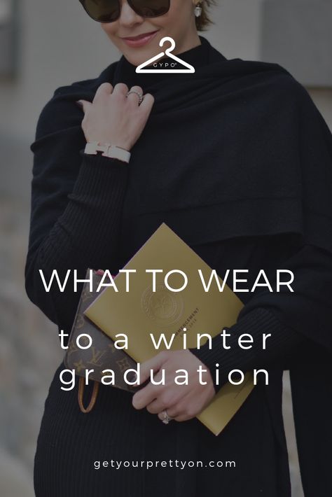 What to Wear to a Winter Graduation from Get Your Pretty On with Eileen Fisher #gypo #getyourprettyon #eileenfisher #sponsored Graduation Winter Outfit, Graduation Outfit Ideas Winter, Winter Graduation Outfit College, Graduation Outfit Winter, Fall Graduation Outfit, Graduation Gown Outfit, Winter Graduation Dress, Graduation Outfits For Mothers, Winter Graduation Outfit