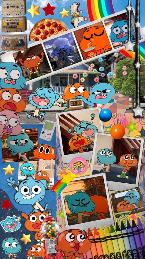 GUMBALL🌈 #amazingworldofgumball #gumball #darwin Gumball Darwin, Pretty Wallpaper Ipad, Simplistic Wallpaper, Cute Mobile Wallpapers, Cool Backgrounds Wallpapers, World Of Gumball, Iphone Wallpaper Vintage, The Amazing World Of Gumball, Cool Backgrounds