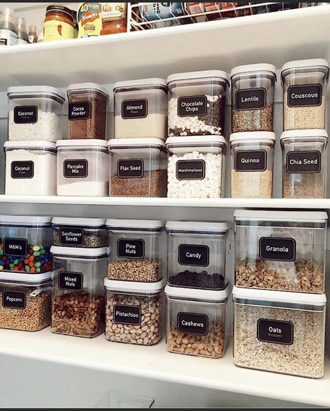 Decor On Amazon, Organization Pantry, Organized Pantry, Kitchen Ideals, Pantry Remodel, House Organisation, Kitchen Organization Pantry, Kitchen Pantry Design, Future Apartment Decor